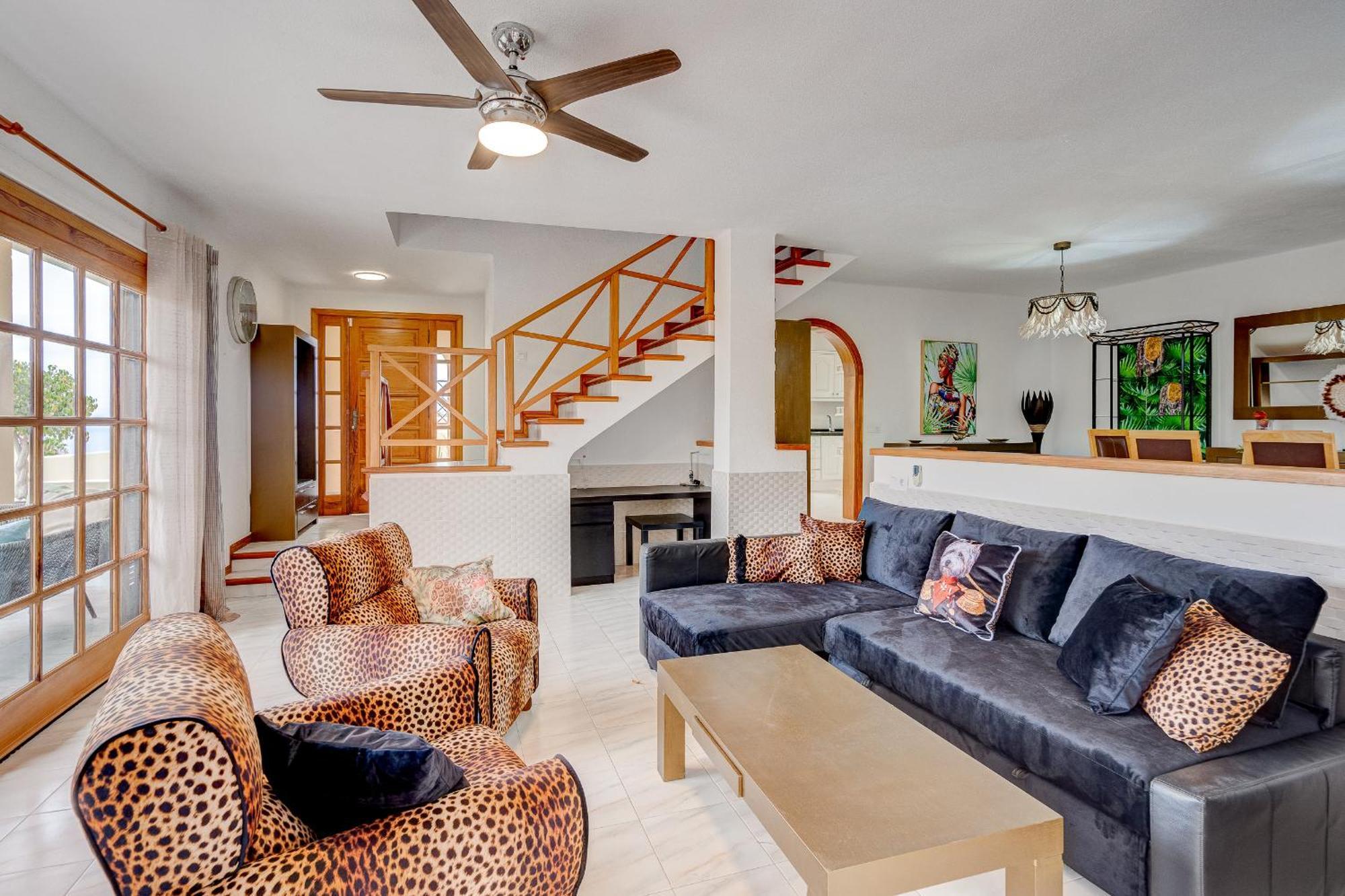 Villa Natali ,Luxury 3-Levels Large Villa On Tenerife, Ocean View, Private Poo L& Barbecue Area 阿德耶 外观 照片